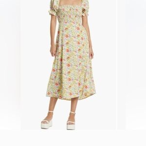 Astr Multicolor Floral Midi Dress